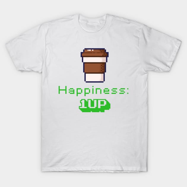 Happiness is Coffee T-Shirt by EmmyJ